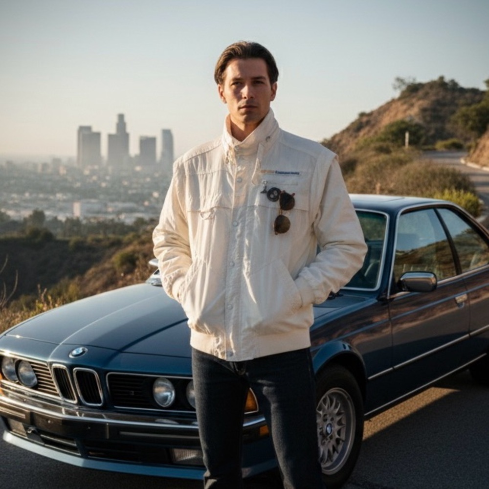 1980s Daryl Howard L.A. Euro BMW Car Culture Competition Racing Windbreaker